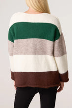 Load image into Gallery viewer, Block print v-neck jumper
