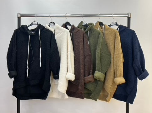 Plain fleece hoody