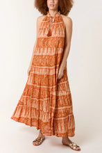 Load image into Gallery viewer, Ethnic print maxi tie dress
