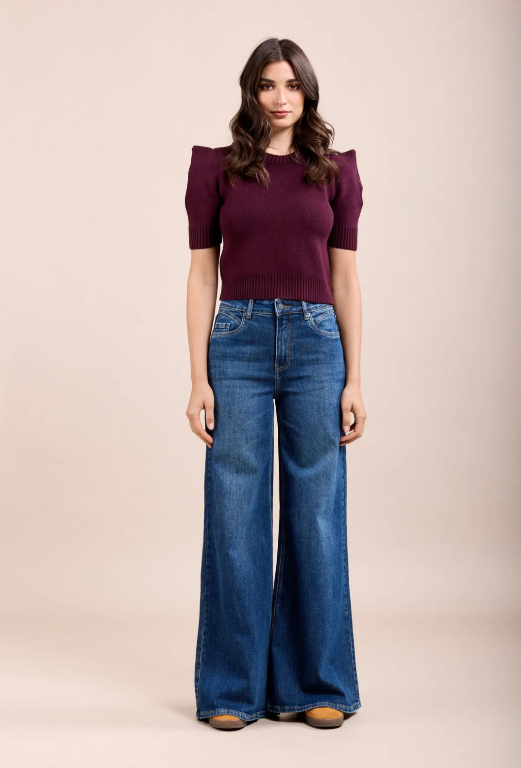 Toxik3 denim flared jeans