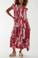 Load image into Gallery viewer, Tiered printed dress

