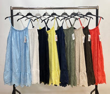 Load image into Gallery viewer, Broderie anglaise strap mini dress
