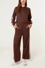 Load image into Gallery viewer, Stripe bomber jacket tracksuit
