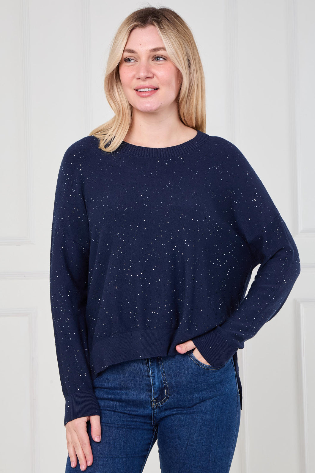 Sugarbabe glitter round neck jumper