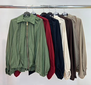 Plain batwing jacket