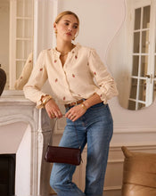 Load image into Gallery viewer, InApril 1986 cheesecloth embroidered shirt
