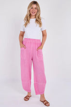 Load image into Gallery viewer, Sugarbabe stonewashed linen barrel leg trouser
