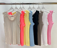 Load image into Gallery viewer, Cotton ribbed sleeveless top
