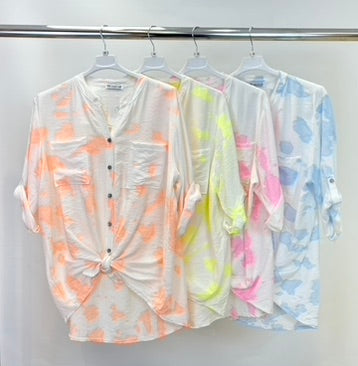Luminous tie dye shirt