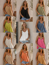 Load image into Gallery viewer, Cotton flower strap vest
