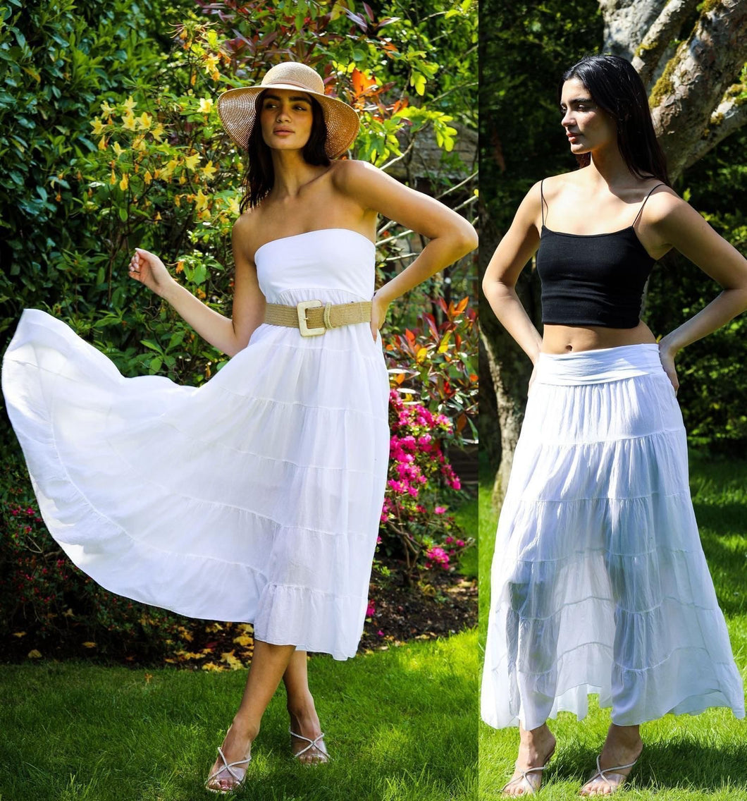 Sugarbabe cotton tiered skirt