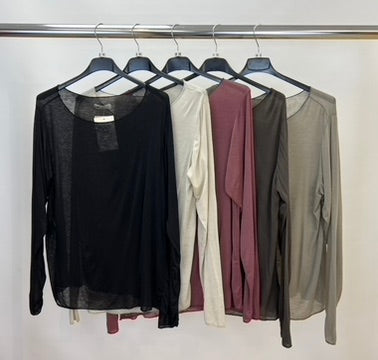 Cashmere blend round neck top