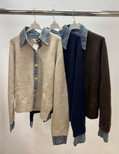 Load image into Gallery viewer, Luzabelle denim detail jumper
