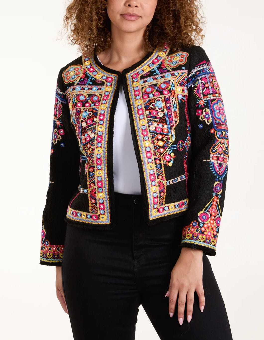 Ethnic embroidered jacket