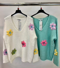 Load image into Gallery viewer, Crochet flower jumper
