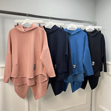 Load image into Gallery viewer, Plain hooded tracksuit
