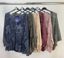 Load image into Gallery viewer, Stonewashed embroidered top
