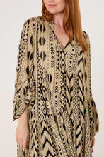 Load image into Gallery viewer, Metallic aztec maxi dress
