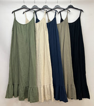 Load image into Gallery viewer, Cheesecloth strappy maxi dress
