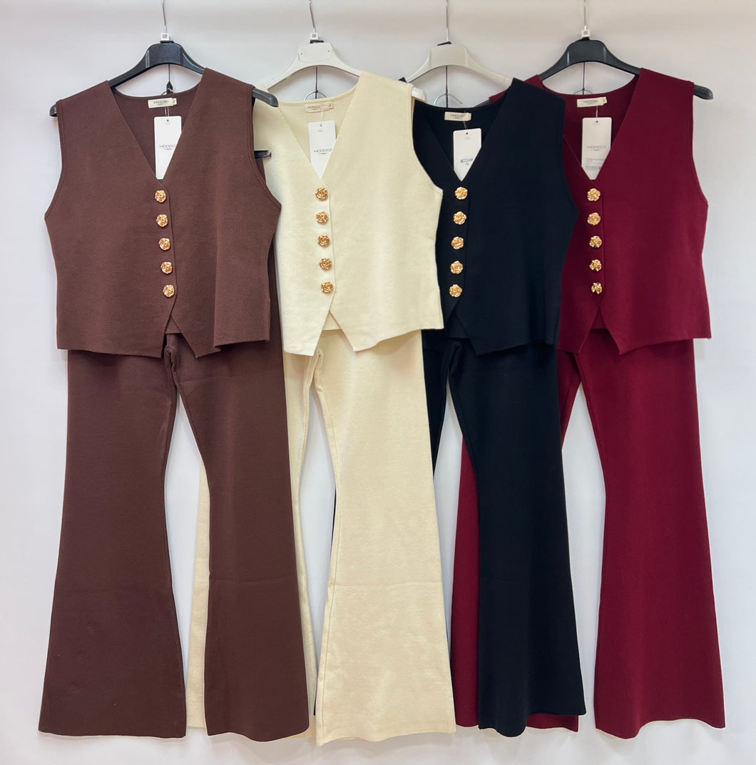 Moocci waistcoat co-ord set