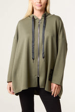 Load image into Gallery viewer, Plain oversized zip hoody
