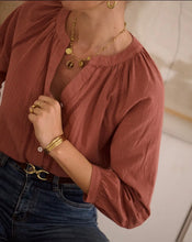 Load image into Gallery viewer, InApril 1986 crochet detail shirt

