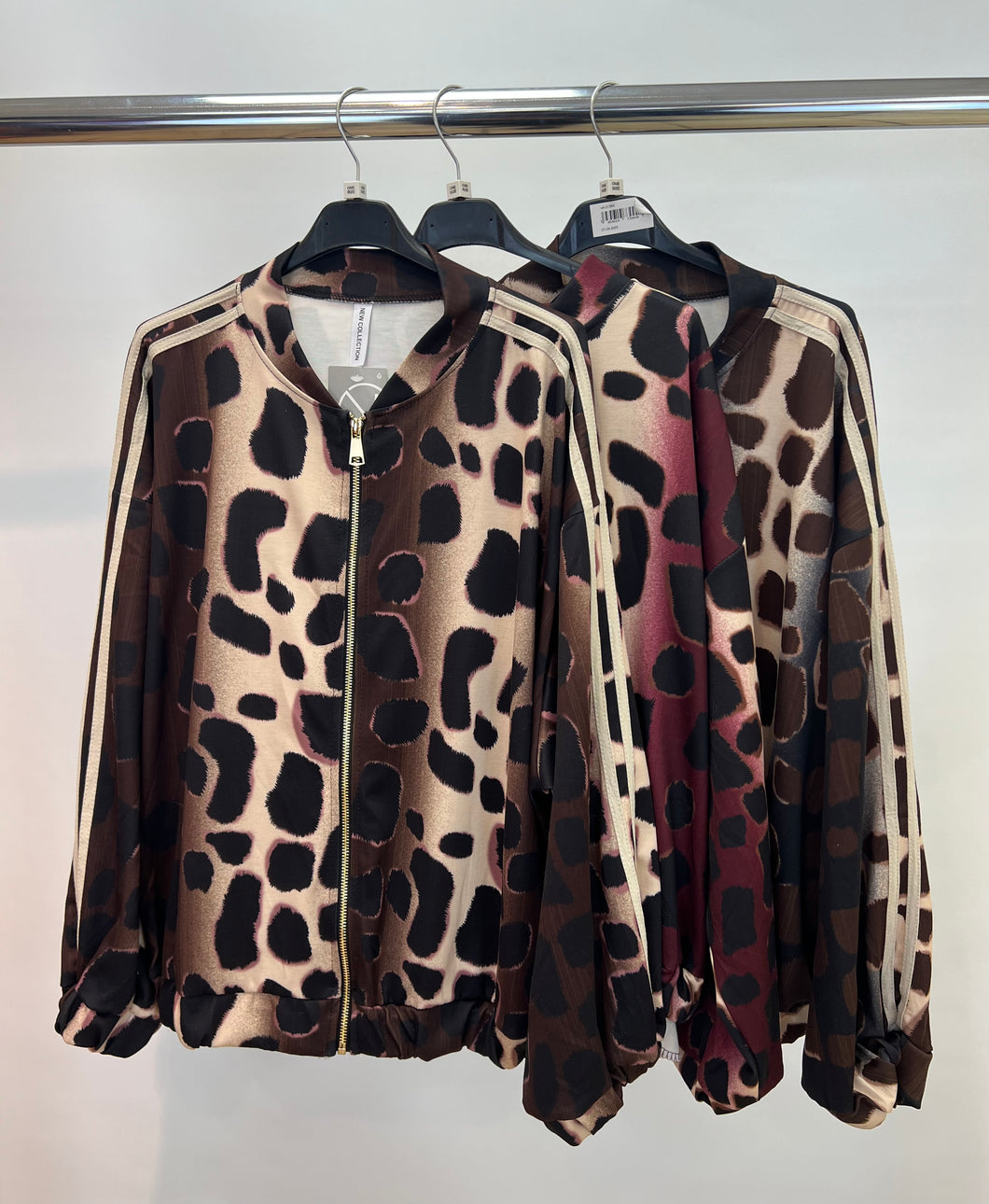 Leopard bomber jacket