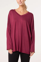 Load image into Gallery viewer, Plain v-neck jersey top
