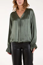 Load image into Gallery viewer, Satin v-neck top
