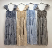 Load image into Gallery viewer, Stripe tiered dress
