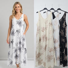 Load image into Gallery viewer, Flower embroidered cotton dress
