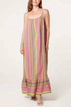 Load image into Gallery viewer, Aztec cheesecloth strap maxi dress
