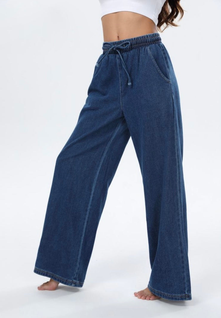 Melly straight leg denim joggers