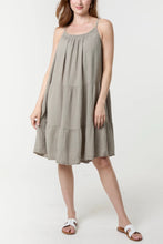 Load image into Gallery viewer, Plain cheesecloth strap dress
