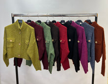 Load image into Gallery viewer, Alpini plain knitted cardigan
