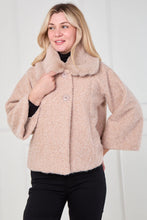 Load image into Gallery viewer, Faux fur collar jacket
