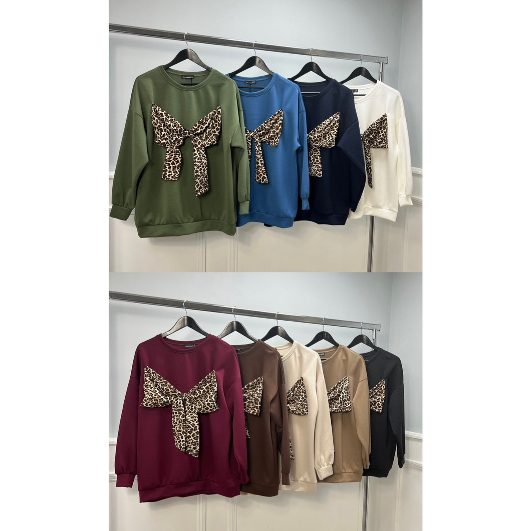 Bow detail sweatshirt