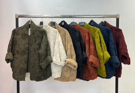 Embroidered quilted jacket