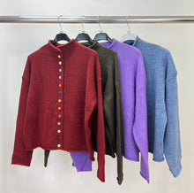 Load image into Gallery viewer, Multicolour button cardigan
