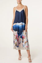 Load image into Gallery viewer, Satin landscape dress

