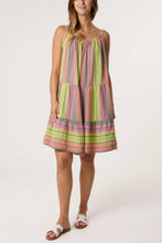 Load image into Gallery viewer, Aztec strap cotton dress
