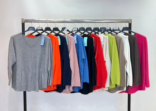 Soft knit v-neck jumper