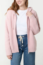 Load image into Gallery viewer, Plain cosy zip up hoody
