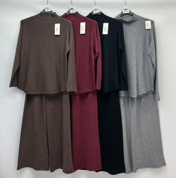 Soft knit high neck loungewear