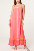 Load image into Gallery viewer, Aztec cheesecloth strap maxi dress
