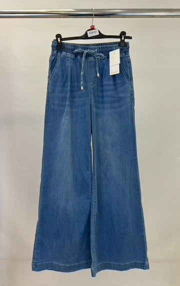 Melly wide leg denim joggers