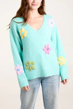 Load image into Gallery viewer, Crochet flower jumper
