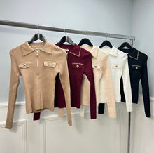 Load image into Gallery viewer, Enzoria chain detail jumper
