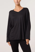 Load image into Gallery viewer, Plain v-neck jersey top
