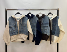 Load image into Gallery viewer, Premium denim detail hoody
